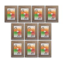 Porta Retratos Kit 10 Quadros Molduras Borda 4cm com Acetato Porta Retratos Kit 10 Quadros Molduras Borda 4cm com Acetato