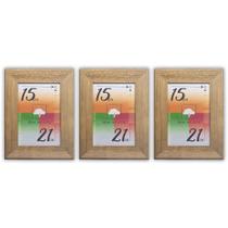 Porta-retratos Kit 3 Quadros Molduras Borda 4cm com Acetato Porta-retratos Kit 3 Quadros Molduras Borda 4cm com Acetato