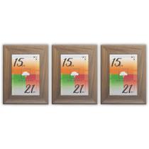 Porta-retratos Kit 3 Quadros Molduras Borda 4cm com Acetato Porta-retratos Kit 3 Quadros Molduras Borda 4cm com Acetato
