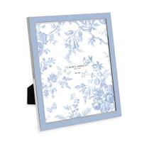 Porta-retratos Laura Ashley 8x10 Blue Enamel Silver Edge