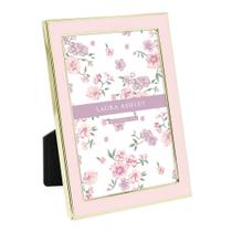 Porta-retratos Laura Ashley Pink Enamel 5x7" com cavalete