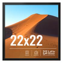 Porta-retratos LaVie Home 22x22 cm com acrílico HD preto, pacote com 1 pacote Porta-retratos LaVie Home 22x22 cm com acrílico HD preto, pacote com 1 pacote