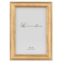 Porta-retratos Lawrence Frames Classic Bead 4x6 Gold Porta-retratos Lawrence Frames Classic Bead 4x6 Gold