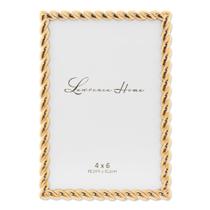 Porta-retratos Lawrence Frames Golden Rope 10x15cm Porta-retratos Lawrence Frames Golden Rope 10x15cm