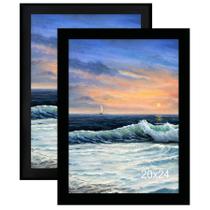 Porta-retratos LUCKYLIFE 50x60cm preto para pôsteres de 50x60cm Porta-retratos LUCKYLIFE 50x60cm preto para pôsteres de 50x60cm