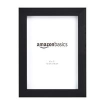 Porta-retratos para fotos Amazon Basics retangular 5x7 preto