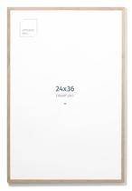 Porta-retratos: parede oposta, madeira de carvalho maciça natural, 61x91cm Porta-retratos: parede oposta, madeira de carvalho maciça natural, 61x91cm