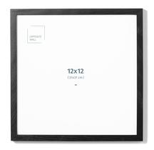 Porta-retratos: parede oposta, madeira de carvalho maciça, preta, 31x31cm Porta-retratos: parede oposta, madeira de carvalho maciça, preta, 31x31cm