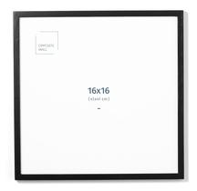 Porta-retratos: parede oposta, madeira de carvalho maciça preta, 41x41 cm