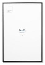 Porta-retratos: parede oposta, madeira de carvalho maciça preta, 61x91cm Porta-retratos: parede oposta, madeira de carvalho maciça preta, 61x91cm