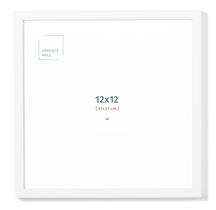 Porta-retratos: parede oposta, madeira maciça de carvalho branco 31x31cm Porta-retratos: parede oposta, madeira maciça de carvalho branco 31x31cm