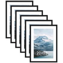 Porta-retratos PEALSN 20x28cm, conjunto de 6 para parede ou mesa, preto Porta-retratos PEALSN 20x28cm, conjunto de 6 para parede ou mesa, preto