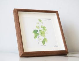 Porta-retratos PLUSCHEN 9x9 cm de madeira com vidro para parede/mesa Porta-retratos PLUSCHEN 9x9 cm de madeira com vidro para parede/mesa