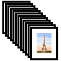 Porta-retratos QOTIB 8x10 preto com tapete 5x7 - 12 pacotes