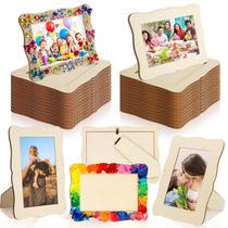 Porta-retratos RYKOMO 24 unidades, madeira crua para DIY, 19 x 14 cm