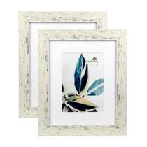 Porta-retratos Scholartree Rustic White 20x25cm, conjunto de 2