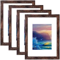 Porta-retratos SESEAT Rustic Brown 16x20 cm com tapete 11x14 cm Porta-retratos SESEAT Rustic Brown 16x20 cm com tapete 11x14 cm