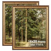 Porta-Retratos Splinterix 40x50cm Dourado - Pacote com 2 Peças Ornamentadas Vintage Porta-Retratos Splinterix 40x50cm Dourado - Pacote com 2 Peças Ornamentadas Vintage