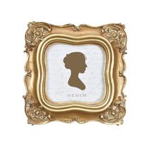 Porta-retratos Sunlit Vintage 10x10cm em ouro antigo com vidro