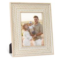 Porta-retratos takfot Boho Rattan Decor 13x18 cm para parede/mesa Porta-retratos takfot Boho Rattan Decor 13x18 cm para parede/mesa