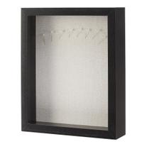 Porta-retratos tipo shadow box Amazon Basics 20 x 25 cm preto em madeira