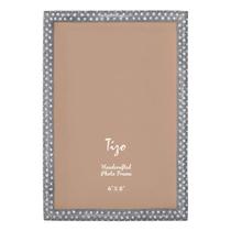 Porta-retratos TIZO Design Jeweled Metal com cristal 4x6 prateado