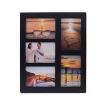 Porta-retratos UMICAL 4x6 de 5 aberturas com vidro resistente a estilhaços Porta-retratos UMICAL 4x6 de 5 aberturas com vidro resistente a estilhaços