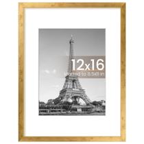 Porta-retratos upsimple 12x16 em bronze para 8,5x11 com tapete
