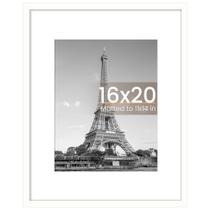 Porta-retratos upsimple 16x20 branco para 11x14 com tapete ou 16x20