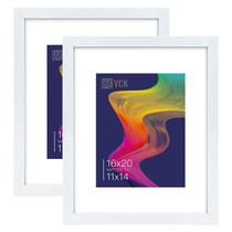 Porta-retratos VCK White 16x20 cm Conjunto de 2 com vidro HD Porta-retratos VCK White 16x20 cm Conjunto de 2 com vidro HD