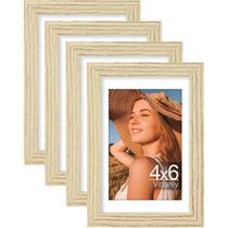 Porta-retratos Vittanly 4x6, conjunto de 4 para parede ou mesa