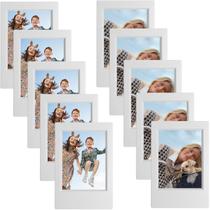 Porta-retratos WOGOZAN 2,15 x 3,4" Mini, pacote com 10 unidades, cinza Porta-retratos WOGOZAN 2,15 x 3,4" Mini, pacote com 10 unidades, cinza