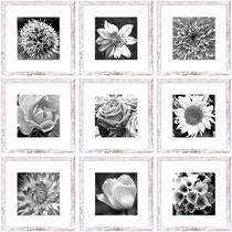 Porta-retratos Yaetm 12x12 com tapete para 8x8 branco (pacote com 9)