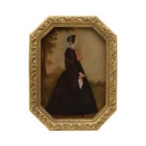 Porta-retratos YULINK Vintage 5x7 em forma de octógono dourado antigo