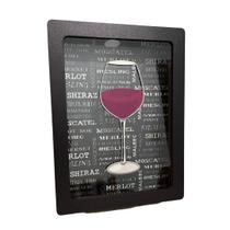 Porta Rolhas De Vinho e Espumante Quadro De Parede Retangular Decorativo MDF