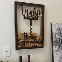 Porta Rolhas Decorativo Grande para 250 Rolhas Poesia Engarrafada -