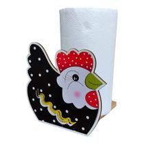 Porta Rolo de Papel Toalha Galinha - mdf Adesivado