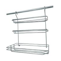 Porta Rolo Triplo Serrilhado Inox para Barra Jomer Porta Rolo Triplo Serrilhado Inox para Barra Jomer