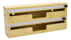Porta Rolos Com Cortador 2 em 1 Ecokitchen, Dispensador de Papel Manteiga e Folha de Alumínio, Adequado para Rolos de 30 cm Porta Rolos Com Cortador 2 em 1 Ecokitchen, Dispensador de Papel Manteiga e Folha de Alumínio, Adequado para Rolos de 30 cm