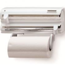 Porta Rolos Maxroll 3x1 Com Cortadores Aluminio Toalha Pvc Branco - Purimax