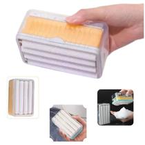 Porta Sabão Barra Escova Esfregão Lava Roupas 2 em 1