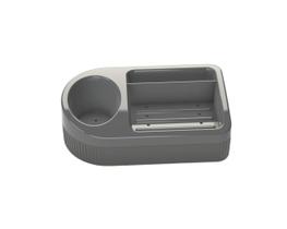 Porta sabão/detergente/esponja p/ pia cozinha prata micromax