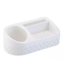 Porta Sabão Detergente Esponja Para Pia Cozinha Branco