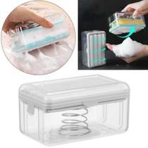 Porta Sabão Em Barra Escova Esfregão Dispenser Saboneteira