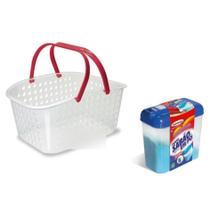 Porta Sabão Em Pó com Exclusivo Dosador 1 Kg e Cesto Multiuso