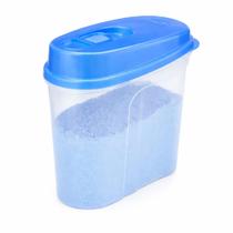 Porta Sabão em Pó com Tapa Praticidade e Organização em Um Produto Transparente e Azul Porta Sabão em Pó com Tapa Praticidade e Organização em Um Produto Transparente e Azul
