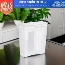 Porta Sabão em Pó de Plástico C/ Dosador Econômico 1,65 Litros - Uz Utilidades