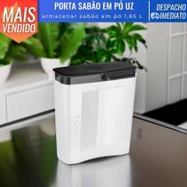 Porta Sabão em Pó de Plástico C/ Dosador Econômico 1,65 Litros - Uz Utilidades