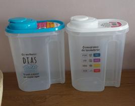 Porta Sabão em Pó e Amaciante Dispenser Lavanderia