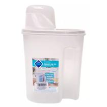 Porta Sabão em Pó Tampa E Copo Medidor 1,7 Litros Plastico 1 UN